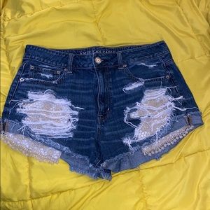 American Eagle Hi-Rise Festival shorts